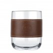 (BDK01) - TABA Leather 2-Piece Glass Cup