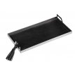 ST02 - Large size steel BLACK tray with tassels