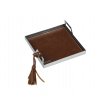 ST06 - Square mini steel TABA tray with tassels