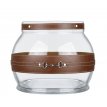 FS01-TABA Leather Fanus Glass Candlestick