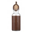 CS01- TABA leather Glass Jug 