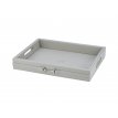 DETEP04-BEJ Leather Rectangular Tray