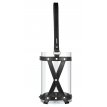 FENER02-Black Genuine leather glass lantern