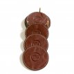 (BALTI01) - TABA Deri 6lı Bardak altı