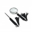 (ZRF02)- BLACK LEATHER Envelope Opener