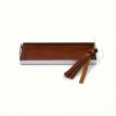 ST08 - Mini rectangular TABA steel tray with tufted leather cover