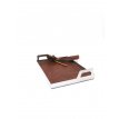 (ST04) - TABA Steel Tray with tufted leather cover