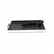 ST02 - Large size steel BLACK tray with tassels