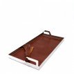 (ST01-1) - 14,5 x 28,5 cm TABA Püsküllü Çelik Tepsi