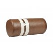 (YTYSOS02) Taba and beige leather sausage  pillow