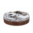 (PURO01) TABA leather banded cigar ashtray