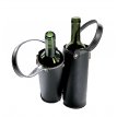 SISE02 - BLACK Leather Bottle Sleeve