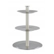 (STAND06)- STONE BEİGE Leather 3 tier stand