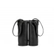 SISE02 - BLACK Leather Bottle Sleeve