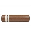 (YTYSOS01) Taba and beige leather sausage  pillow
