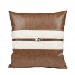 (YTY02) Taba-Beige Leather Pillow