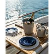KONİK06 - Champagne bucket with Beige leather body