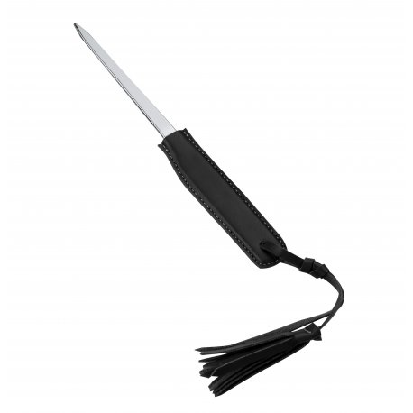 (ZRF02)- BLACK LEATHER Envelope Opener