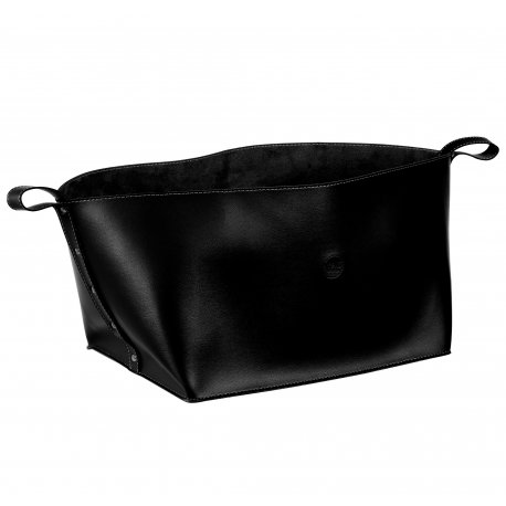 XLSEPET04 - Black Leather Basket