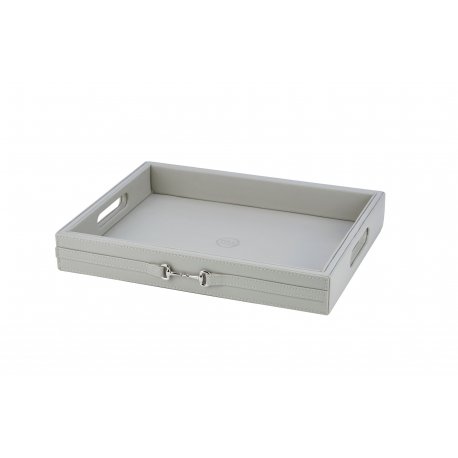 (DETEP03-3) - BEİGE Leather Tray 
