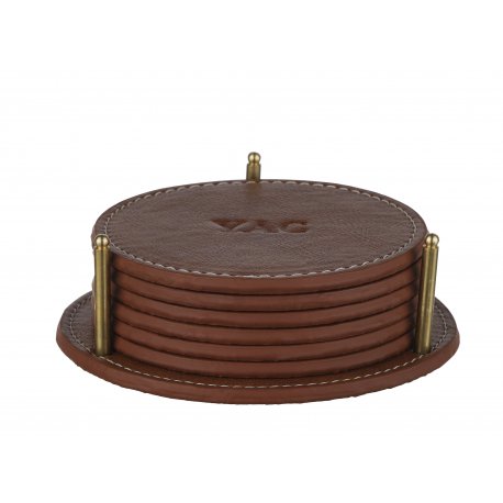 BALTI01- TABA Leather 4 Coaster