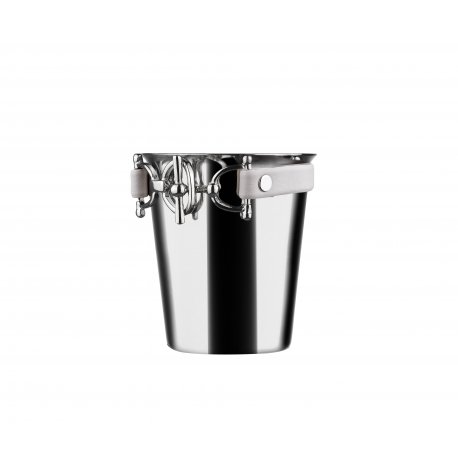 BARK02- STONE BEIGE Leather steel cup