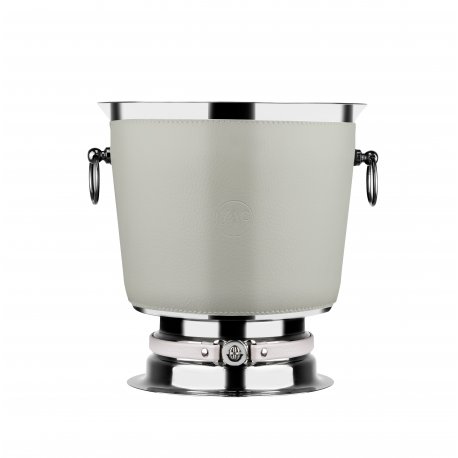 (BKV03) - STONE BEIGE leather conical champagne bucket