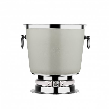 (BKV03) - STONE BEIGE leather conical champagne bucket