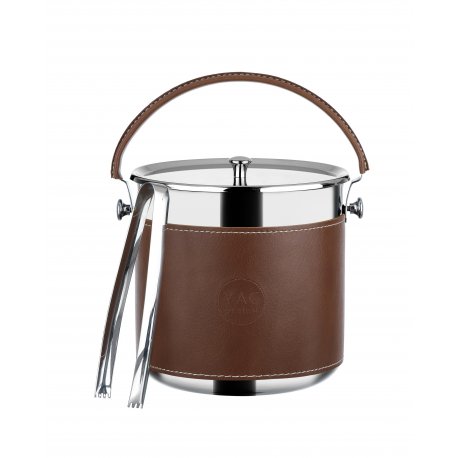 (BKV06) -TABA Leather Body Ice Bucket