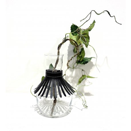 KTYL02 - BLACK Leather Accessories Cocktail Glass