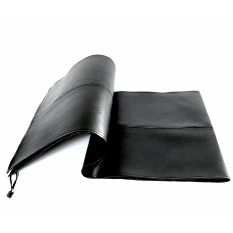 RUN02 - Black Leather Runner