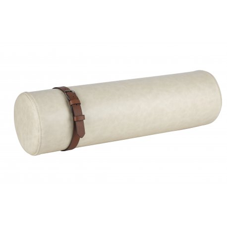 SOS03- STONE BEİGE Leather Sausage Pillow